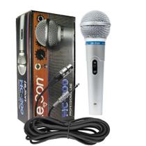 Microfone Leson C/ Fio Mc200PR Prata