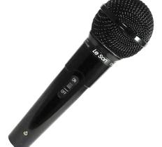 Microfone Leson Dinâmico MC-200 Preto fosco com fio cardióide profissional