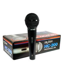 Microfone Leson Mc-200 Dinamico Profissional Novo Preto Brilhante
