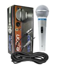 Microfone leson mc200 com cabo prata Microfone leson mc200 com cabo prata