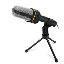 Microfone Locutor Condensador Youtuber C Tripé Pra Gravaçao