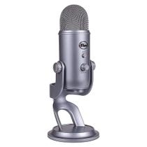 Microfone Logitech Blue Yeti USB 3 cápsulas 4 padrões