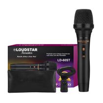 Microfone Loudstar Acoustics LD60ST Dinâmico Profissional, mais Agudo, Cardioide, com bag de couro