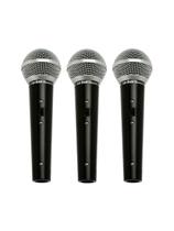 Microfone Ls 50 Dinamico Kit Com 3 Unidades