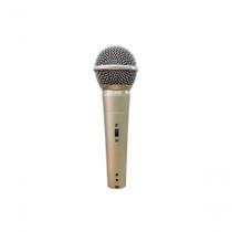 Microfone Ls-58 Profissional para Locução e Canto Cardioide Champanhe Leson