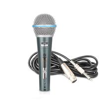 Microfone Mão C/Fio Vocal Supercardioide Aj Beta 58A,Xlr - Aj Som Acessórios Musicais