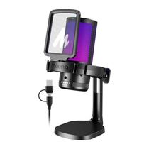 Microfone Maono DGM20 RGB USB-C Condensador 50Hz-20kHz C/Suporte Preto - DGM20 Microfone Maono DGM20 RGB USB-C Condensador 50Hz-20kHz C/Suporte Preto - DGM20