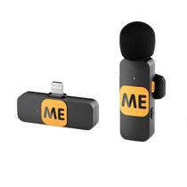 Microfone ME S1 By-V1 Lapela Sem Fio Wireless Conexão Lightning