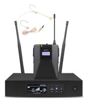 Microfone Mem Auricular Uhf Preto