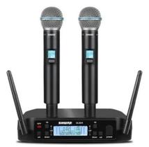 Microfone Metal Shure Glxd4 Beta58a Profissional Duplo Original Microfone Metal Shure Glxd4 Beta58a Profissional Duplo Original