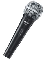 Microfone Multiuso Shure SV100 com Fio Preto/Prata
