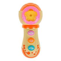 Microfone Musical Baby C/Som e Luz Brinquedo Infantil Para Bebes