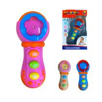 Microfone Musical Brinquedo Infantil Interativo Com Luz para Bebê Criança Educativo Baby