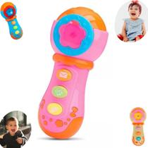 Microfone Musical Brinquedo Interativo Com Luz Bebê Criança