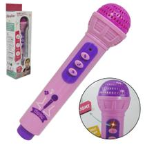 microfone musical infantil com luz a pilha na caixa - OM UTILIDADES microfone musical infantil com luz a pilha na caixa - OM UTILIDADES