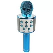 Microfone Musical Karaokê Infantil Brinquedo Sem Fio com Bluetooth e Alto Falante Efeito Voz Modo Gravação Para Festa - Utimix
