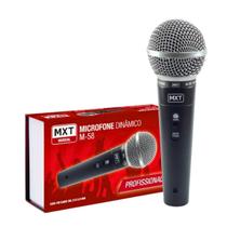 Microfone Mxt M-58 Dinâmico Cardioide Cor Preto