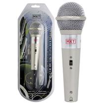 Microfone Mxt M-996 Plastico Prata Com Fio 3 Metros 541023 Microfone Mxt M-996 Plastico Prata Com Fio 3 Metros 541023