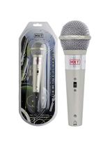 Microfone Mxt M-996 Plastico Prata Com Fio 3 Metros 541023
