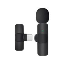 Microfone Onistek Lapela Wireless 2.4Ghz Bluetooth 5.2 Sem Fio - MC803
