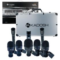 Microfone Para Bateria Kadosh K-8 Slim Com 8 Peças E Maleta