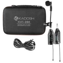 Microfone Para Instrumentos De Sopro KMS280 Kadosh Sistema Sem Fio Profissional