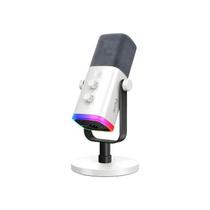 Microfone para Jogos Fifine AM8W RGB USB C XLR Branco
