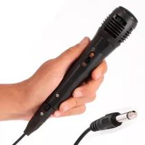 Microfone para Karaokê com Cabo 3 Metros + Adaptador P2 Microfone para Karaokê com Cabo 3 Metros + Adaptador P2