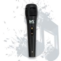 Microfone Para Karaokê Preto Com Cabo 1.2 Metros - Maxmidia