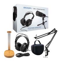 Microfone para Podcast Zoom ZDM-1 Pro com Fones de Ouvido