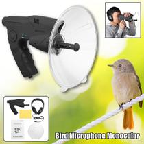 Microfone Parabólico Monocular X8 para Escutar Pássaros de Longo Alcance 200mt