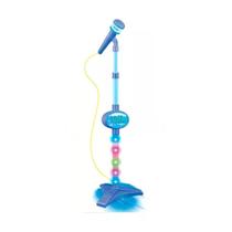 Microfone Pedestal Infantil C/ Luz Conecta Celular Brinquedo Microfone Pedestal Infantil C/ Luz Conecta Celular Brinquedo