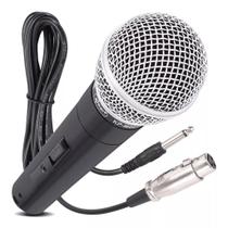 Microfone Profissional Alta Qualidade 4 Metro Cabo Cantar Karaokê Palestras Igrejas