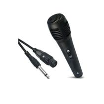 Microfone Profissional Cabo P10 De Mão Com Fio 3 M