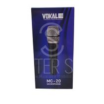 Microfone Profissional Cardióide Dinâmico Com Fio Vokal Mc20 + Acessórios - SoundVoice Microfone Profissional Cardióide Dinâmico Com Fio Vokal Mc20 + Acessórios - SoundVoice
