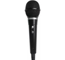 Microfone Profissional Com Cabo 3 Metros Fios Chave Liga Desliga Saída P10