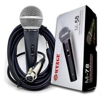 Microfone Profissional Com Cabo P10 - M-58 Dynamic - BR