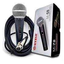 Microfone Profissional Com Cabo P10 - M-58 Dynamic