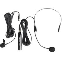 Microfone Profissional Com Fio Auricular Headset E Lapela SKMLH5 Skypix Com Cabo De 8 Metros Microfone Profissional Com Fio Auricular Headset E Lapela SKMLH5 Skypix Com Cabo De 8 Metros