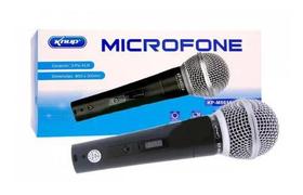Microfone Profissional Com Fio Para Karaokê Igreja Palestras KP-M0014
