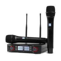 Microfone Profissional de Mão Duplo Sem Fio K492M - KADOSH Microfone Profissional de Mão Duplo Sem Fio K492M - KADOSH