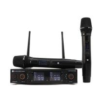 Microfone Profissional de Mão Duplo Sem Fio K502M - KADOSH Microfone Profissional de Mão Duplo Sem Fio K502M - KADOSH