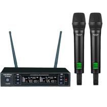 Microfone Profissional de Mão Duplo Sem Fio PRO SK-PRO 900 - SKYPIX