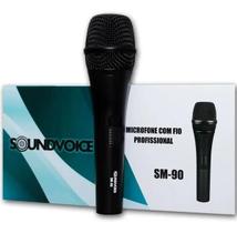 Microfone Profissional De Mão Soundvoice Sm90 Com Fio Bag Microfone Profissional De Mão Soundvoice Sm90 Com Fio Bag