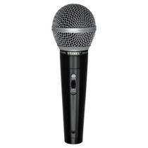 Microfone Profissional Dinâmico Com Fio 3m Cardioide Preto
