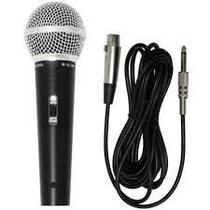 Microfone profissional dinamico com fio M-58 Sm-58 + cabo 5 metros