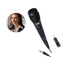 Microfone Profissional Dinâmico e redução de Ruído Com Fio e Adaptador para P2
