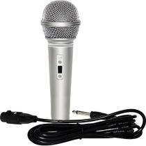 Microfone Profissional Dinâmico Karaoke Com Fio Cabo 3 Metro