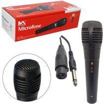 Microfone profissional dinamico preto com fio na caixa - DYNASTY
