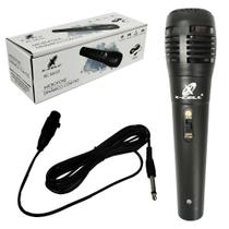 Microfone profissional dinamico preto com fio xcell Microfone profissional dinamico preto com fio xcell